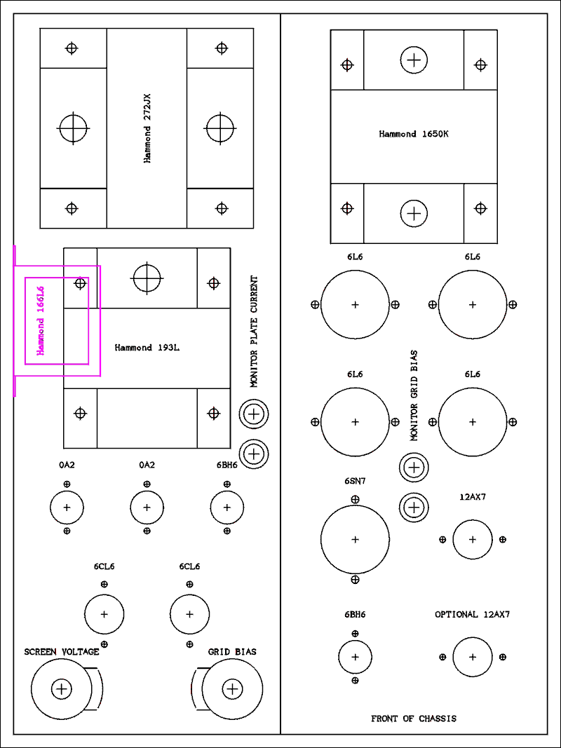  Physical layout of chassis.