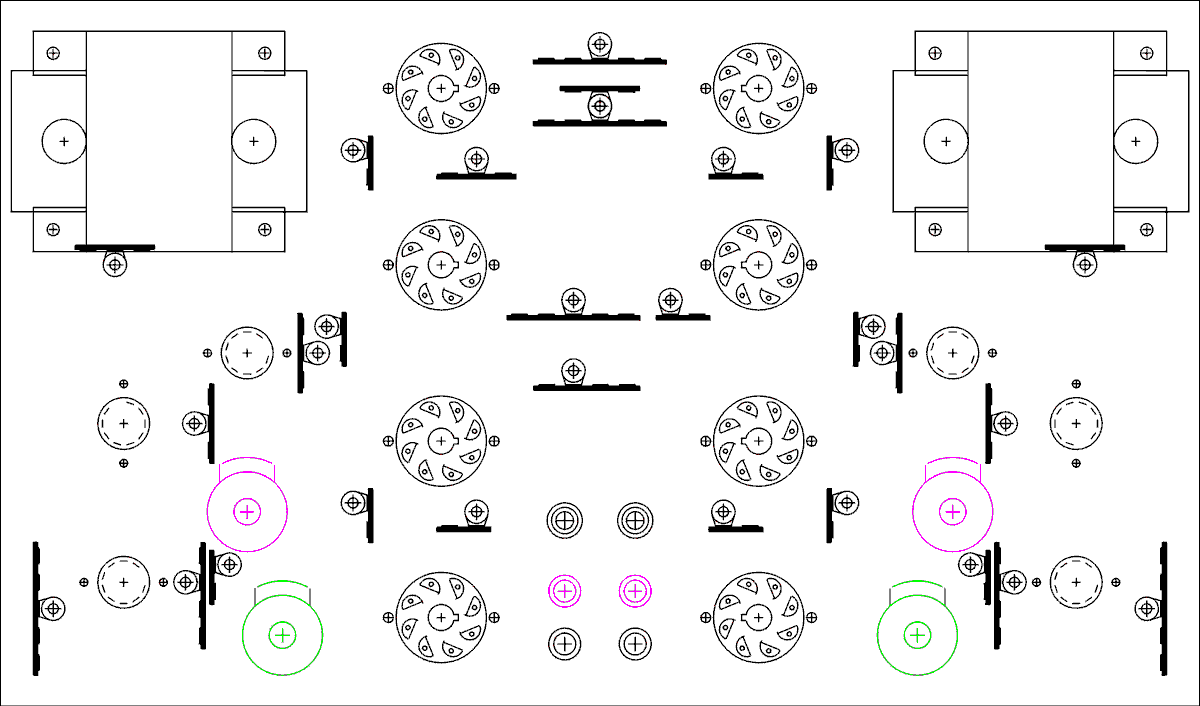  Chassis drilling template.