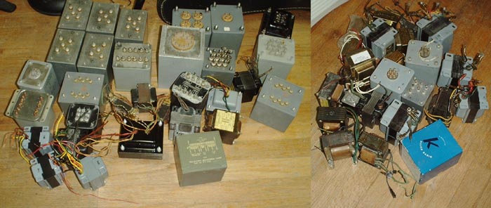  Photo of many different transformers.