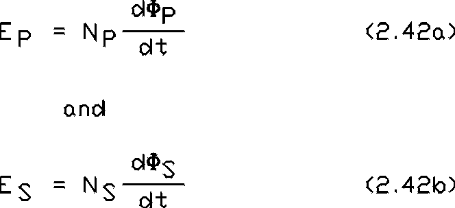  e sub p = n sub p d fee sub p d t, and, e sub s = n sub s d fee sub s d t. equation 2.42. 