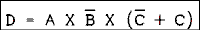  D = A and not B and the quantity not C or Cclose quantity.